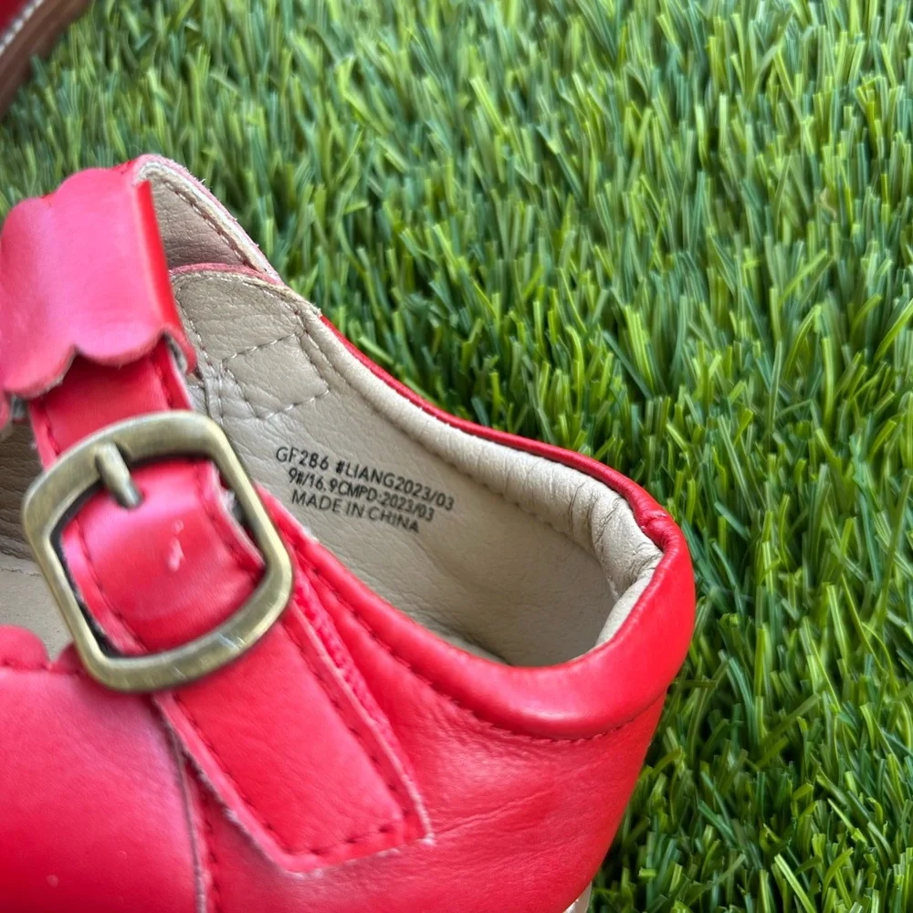 Elegant Red Kids Dress Shoes